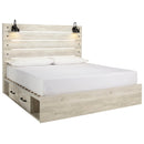  Signature Design by Ashley Cambeck King Panel Bed with Storage B192-58/B192-56/B192-160/B100-14 IMAGE 1