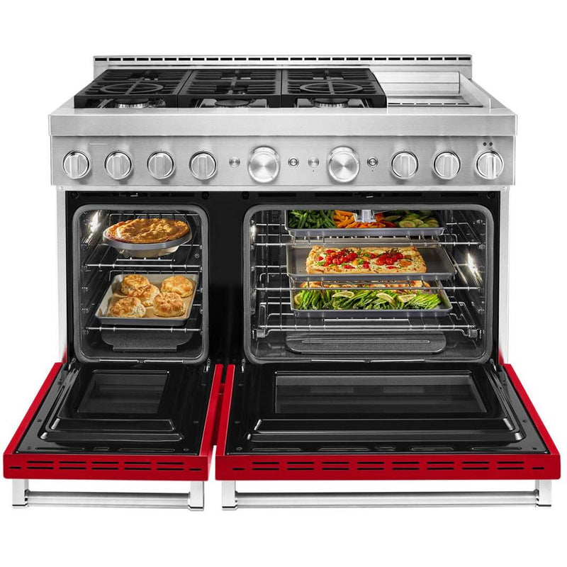 KitchenAid 48-inch Freestanding Gas Range with Even-Heat™ True Convection KFGC558JPA IMAGE 4