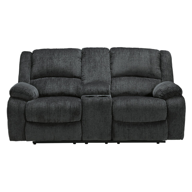 Signature Design by Ashley Draycoll Reclining Fabric Loveseat 7650494C IMAGE 1