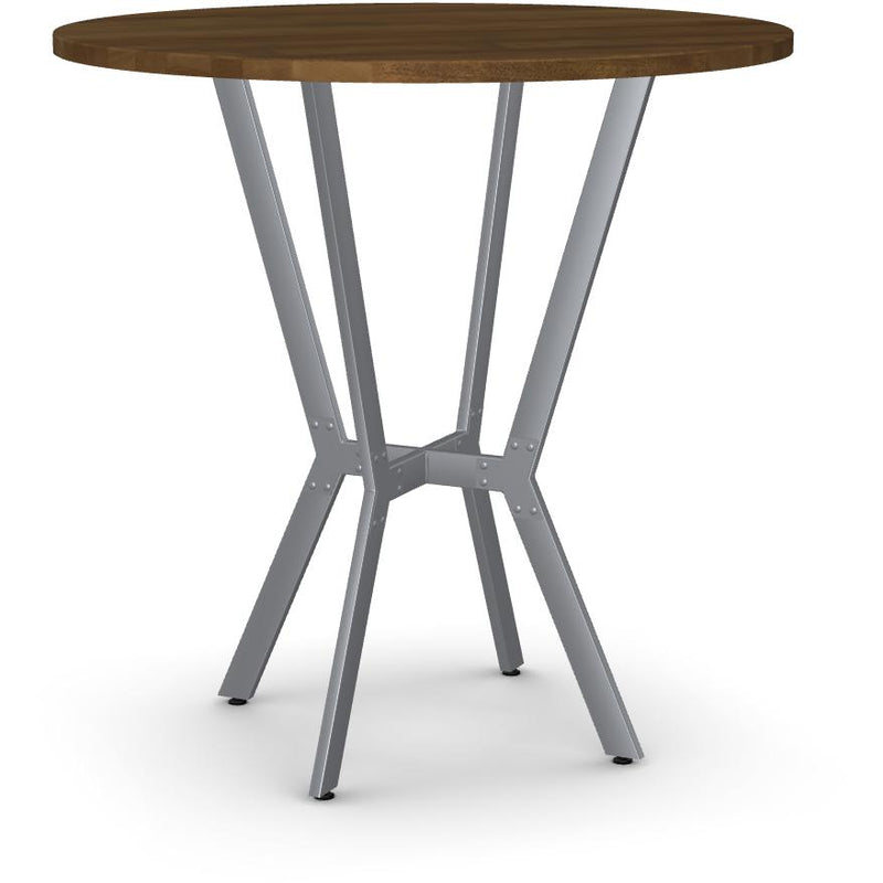 Amisco Round Norcross Pub Height Dining Table with Trestle Base 50563-42/24|90412/87 IMAGE 1