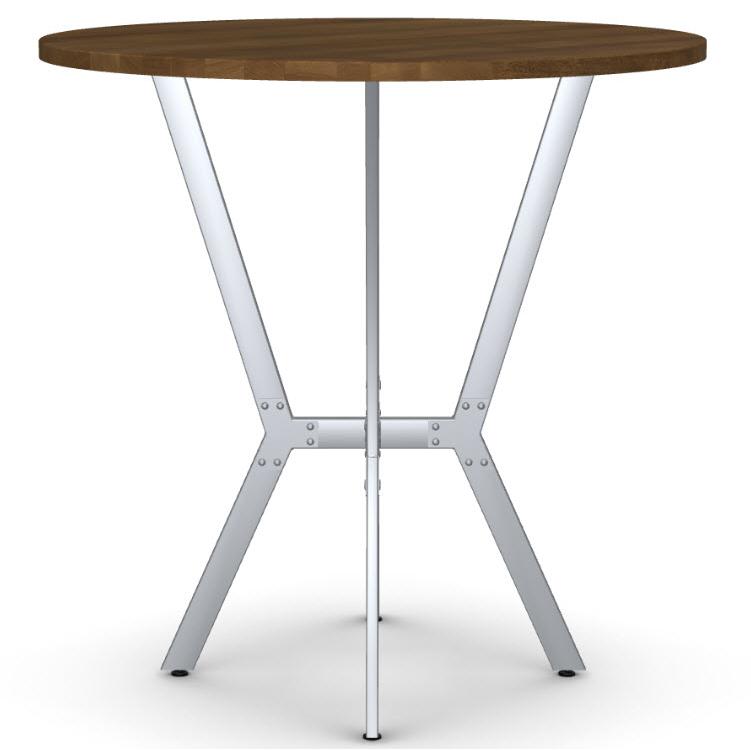 Amisco Round Norcross Pub Height Dining Table with Trestle Base 50563-42/24|90412/87 IMAGE 2