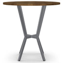 Amisco Round Norcross Pub Height Dining Table with Trestle Base 50563-42/24|90412/87 IMAGE 3