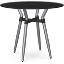  Amisco Link 50554-36/2425+90262 Counter Height Table - Magnetite/Black Coral IMAGE 1