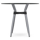  Amisco Link 50554-36/2425+90262 Counter Height Table - Magnetite/Black Coral IMAGE 2
