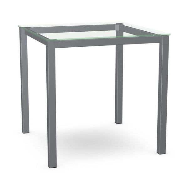 Amisco Square Carbon Counter Height Dining Table with Glass Top 50962-36/24|90246/90 IMAGE 1