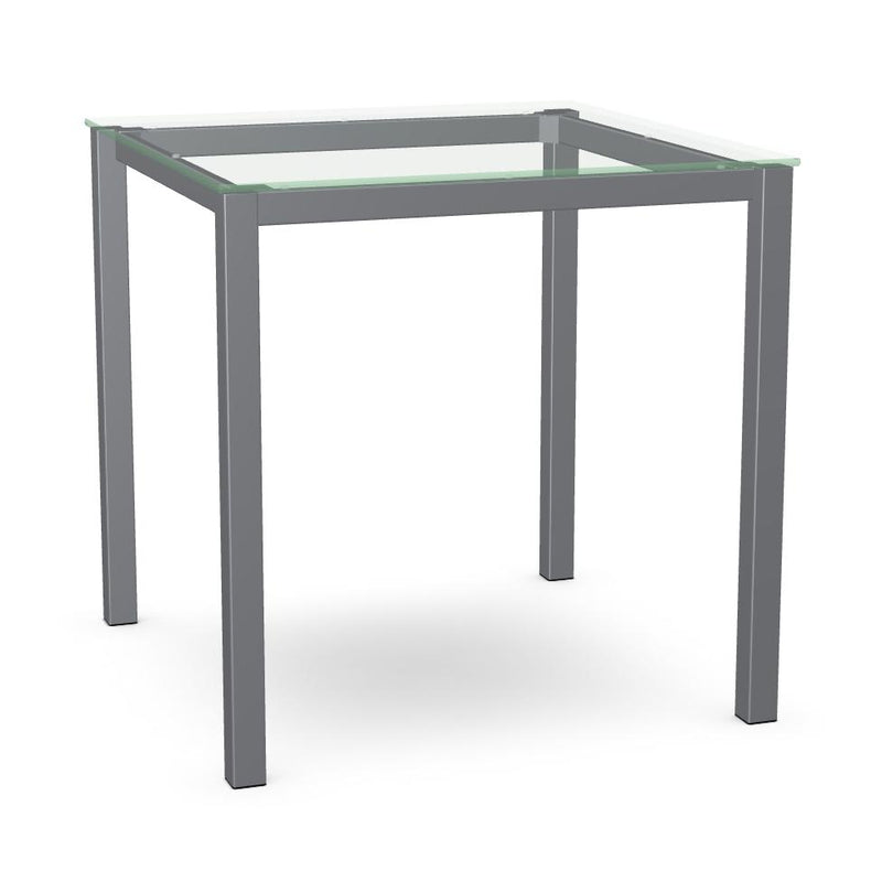 Amisco Square Carbon Counter Height Dining Table with Glass Top 50962-36/24|90246/90 IMAGE 1