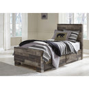  Benchcraft Derekson B200B20 Twin Panel Bed with 2 Storage Drawers IMAGE 1