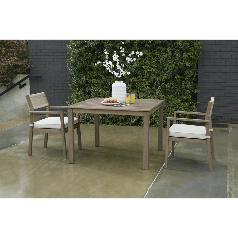 Signature Design by Ashley Aria Plains P359-615 Square Dining Table with Umbrella Option IMAGE 5