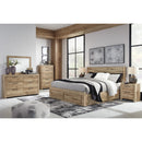  Signature Design by Ashley Hyanna B1050B13 King Panel Storage Bed with 2 Under Bed Storage Drawer IMAGE 6