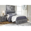  Signature Design by Ashley Lodanna B214B12 Queen Panel Bed with 2 Storage Drawers IMAGE 1