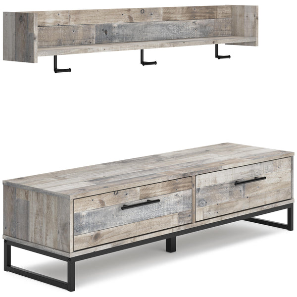 Signature Design by Ashley Neilsville EA2320E1 Bench with Coat Rack IMAGE 1