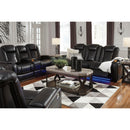 Signature Design by Ashley Party Time 3700318C Power Reclining Loveseat w/ Console and ADJ Headrest IMAGE 18