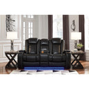 Signature Design by Ashley Party Time 3700318C Power Reclining Loveseat w/ Console and ADJ Headrest IMAGE 5
