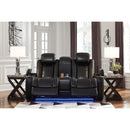 Signature Design by Ashley Party Time 3700318C Power Reclining Loveseat w/ Console and ADJ Headrest IMAGE 7