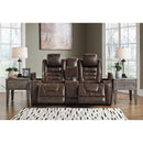 Signature Design by Ashley Game Zone 3850118C Power Reclining Loveseat w/ Console and ADJ Headrest IMAGE 4