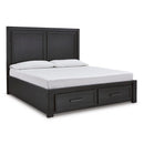  Signature Design by Ashley Foyland B989B4 King Panel Storage Bed IMAGE 1