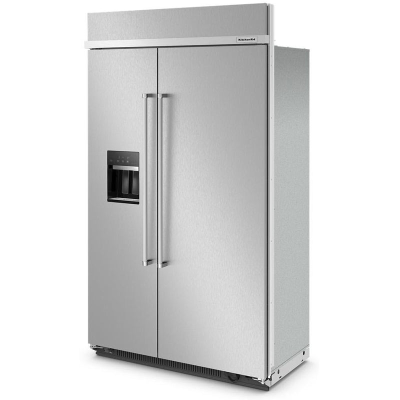 KitchenAid 48-inch, 29.4 cu. ft. Built-in Side-by-Side Refrigerator with External Water and Ice Dispensing System KBSD708MPS IMAGE 5