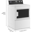 Maytag Commercial Laundry 7.4 cu. ft. Gas Dryer with Intellidry® Sensor MGDP586KW IMAGE 14