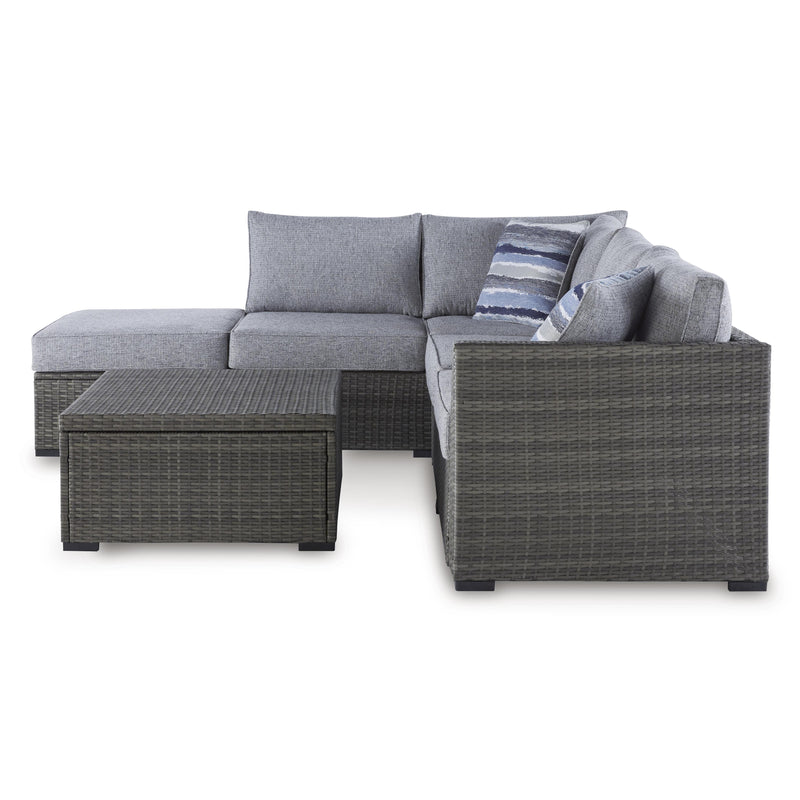 Signature Design by Ashley Petal Road P297-070 Loveseat Sectional/Ottoman/Table Set IMAGE 3