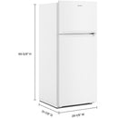 Amana 28-inch, 16.4 cu. ft. Freestanding Top Freezer Refrigerator ARTX3028PW IMAGE 8