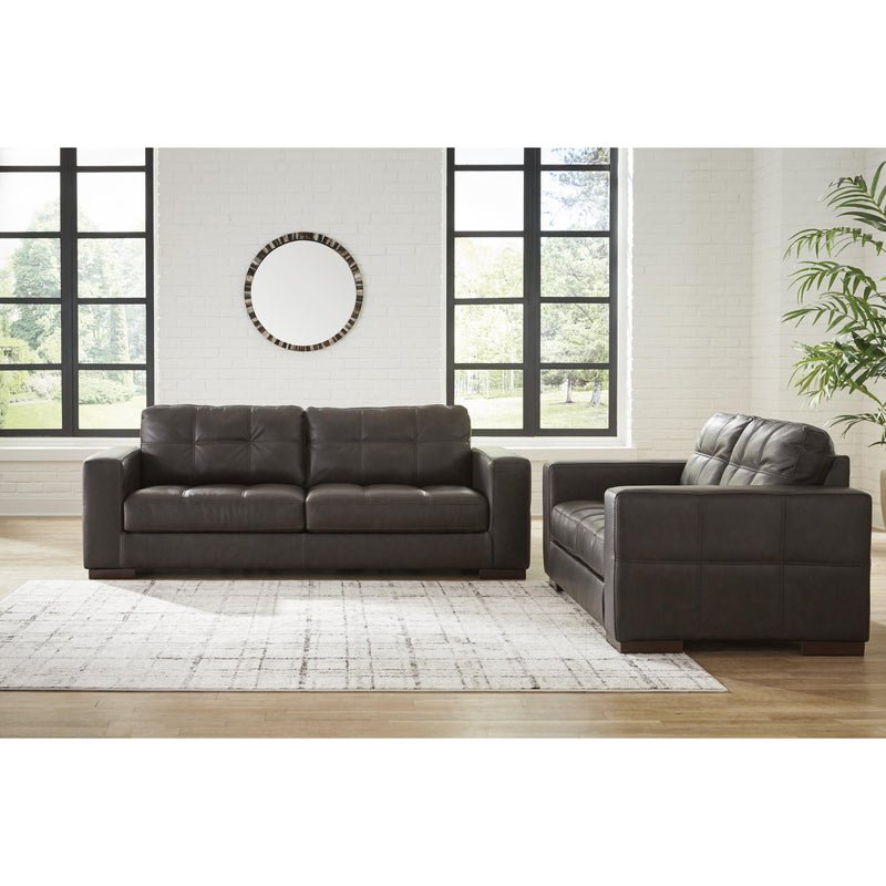 Signature Design by Ashley Luigi Stationary Leather Match Loveseat 5650635C IMAGE 6