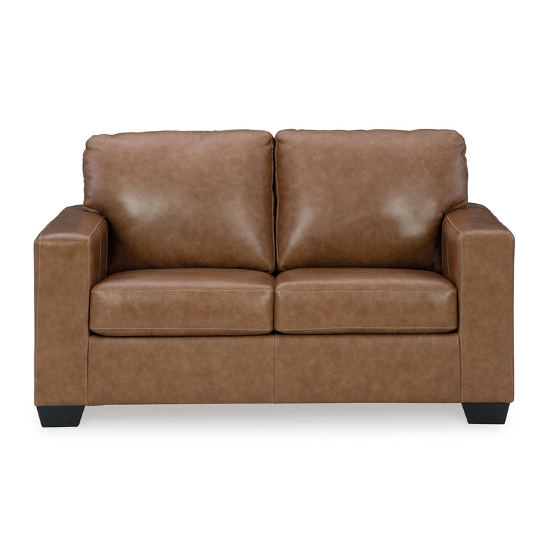 Signature Design by Ashley Bolsena Stationary Leather Match Loveseat 5560335C IMAGE 2