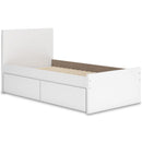  Signature Design by Ashley Onita EB9630B10 Twin Panel Platform Bed with 1 Side Storage IMAGE 1
