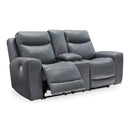 Signature Design by Ashley Mindanao U5950418C Power Reclining Loveseat with Console and Adjustable Headrest IMAGE 2