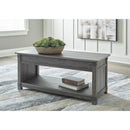  Signature Design by Ashley Freedan T175T2 Lift-top Coffee Table, 2 End Tables and Console IMAGE 2