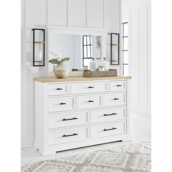 Benchcraft Ashbryn 10-Drawer Dresser with Mirror B844-31/B844-36 IMAGE 1