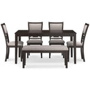Signature Design by Ashley Langwest D422-325 Dining Room Table Set IMAGE 2