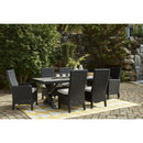  Signature Design by Ashley Beachcroft P792-625 Rectangular Dining Table with Umbrella Option IMAGE 16