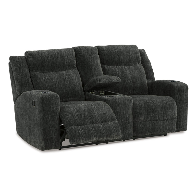 Signature Design by Ashley Martinglenn Reclining Fabric Loveseat 4650494C IMAGE 2