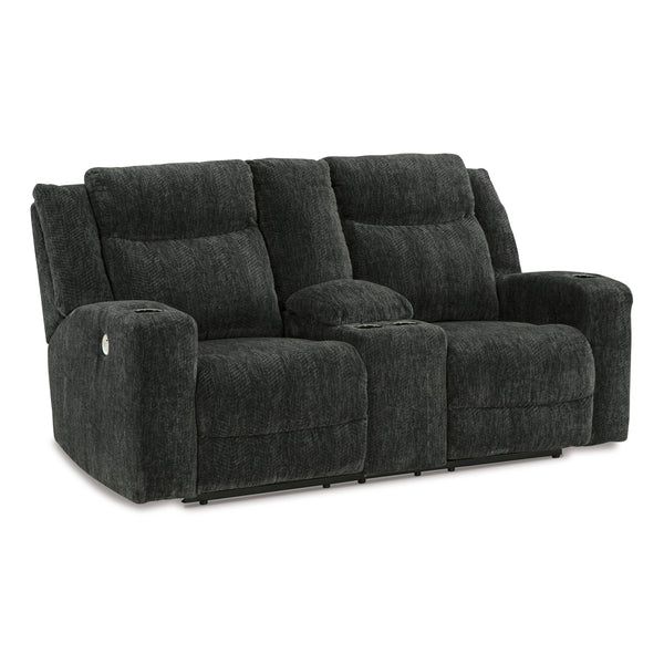 Signature Design by Ashley Martinglenn Power Reclining Fabric Loveseat 4650496C IMAGE 1