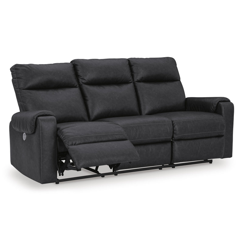 Signature Design by Ashley Axtellton Power Reclining Leather Look Sofa 3410587C IMAGE 2