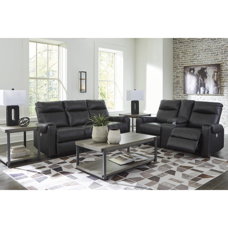 Signature Design by Ashley Axtellton Power Reclining Leather Look Loveseat 3410596C IMAGE 10