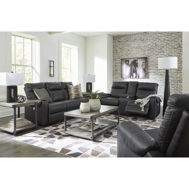 Signature Design by Ashley Axtellton Power Reclining Leather Look Loveseat 3410596C IMAGE 13