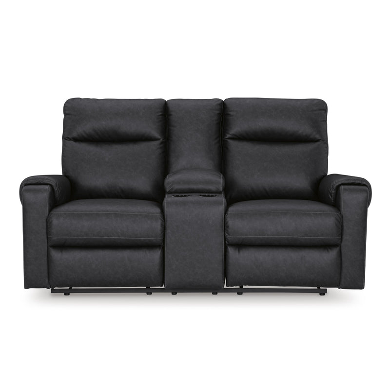 Signature Design by Ashley Axtellton Power Reclining Leather Look Loveseat 3410596C IMAGE 3