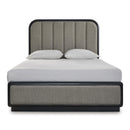  Signature Design by Ashley Rowanbeck B821B2 Queen Upholstered Panel Bed IMAGE 2