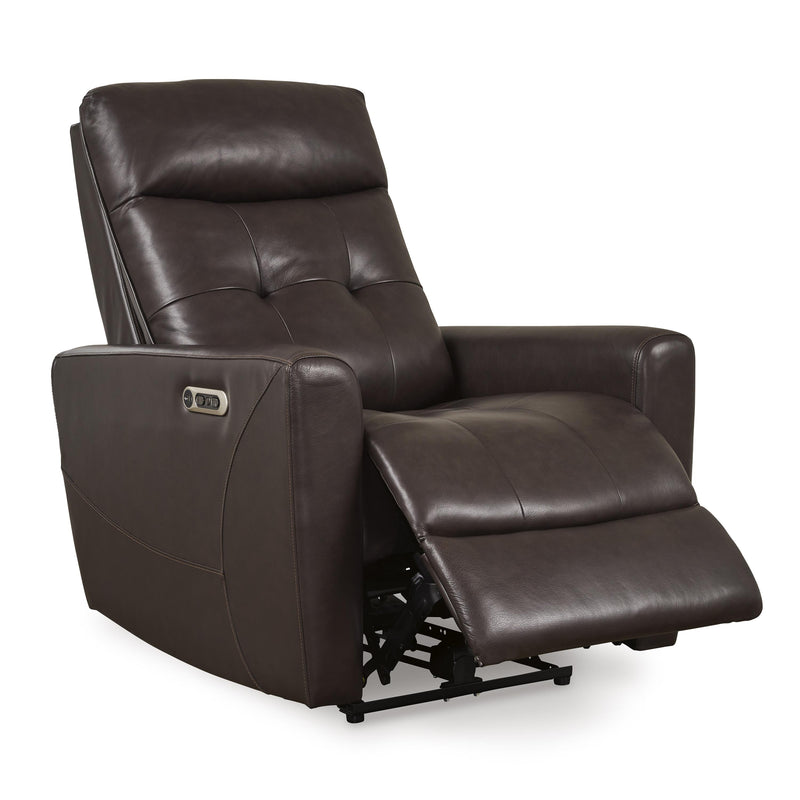  Signature Design by Ashley Pisgham U1050013 Power Recliner with Adjustable Headrest IMAGE 2