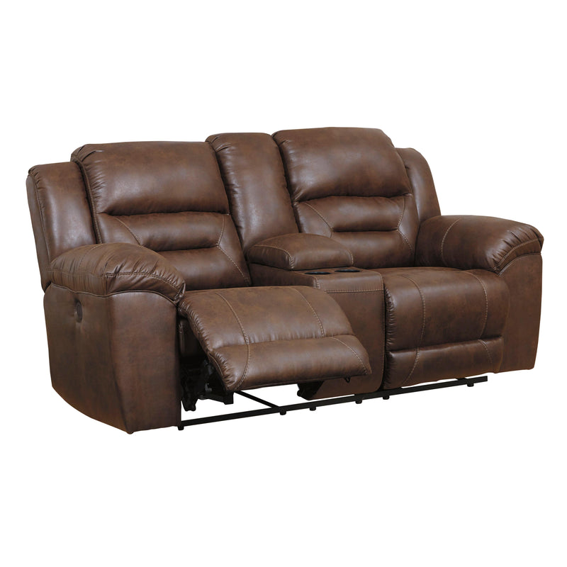 Signature Design by Ashley Stoneland Power Reclining Leather Look Loveseat 3990496C IMAGE 2