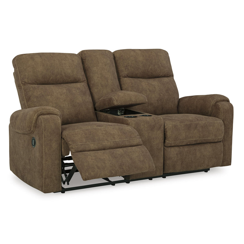 Signature Design by Ashley Edenwold Reclining Leather Look Loveseat with Console 1380594C IMAGE 2