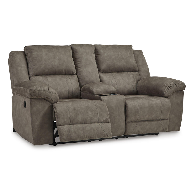 Signature Design by Ashley Laresview Reclining Fabric Loveseat with Console 3720394C IMAGE 2