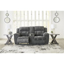 Signature Design by Ashley Frohn 3740694C Double Reclining Loveseat with Console IMAGE 7