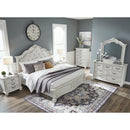  Benchcraft Montelaine B795B2 Queen Upholstered Panel Bed IMAGE 6