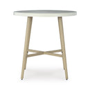 Signature Design by Ashley Seton Creek P798-613 Round Bar Table with Umbrella Option IMAGE 2
