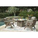 Signature Design by Ashley Cliff Trails PCP690-772 Square Fire Pit Table IMAGE 14