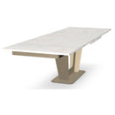  Amisco Amelia 52605 Dining Table - Champagne/Calacatta IMAGE 4