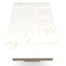  Amisco Amelia 52605 Dining Table - Champagne/Calacatta IMAGE 6