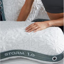  Bedgear Storm Cuddle Curve 1.0 Pillow - Plush Slim - Back & Side Sleepers IMAGE 8